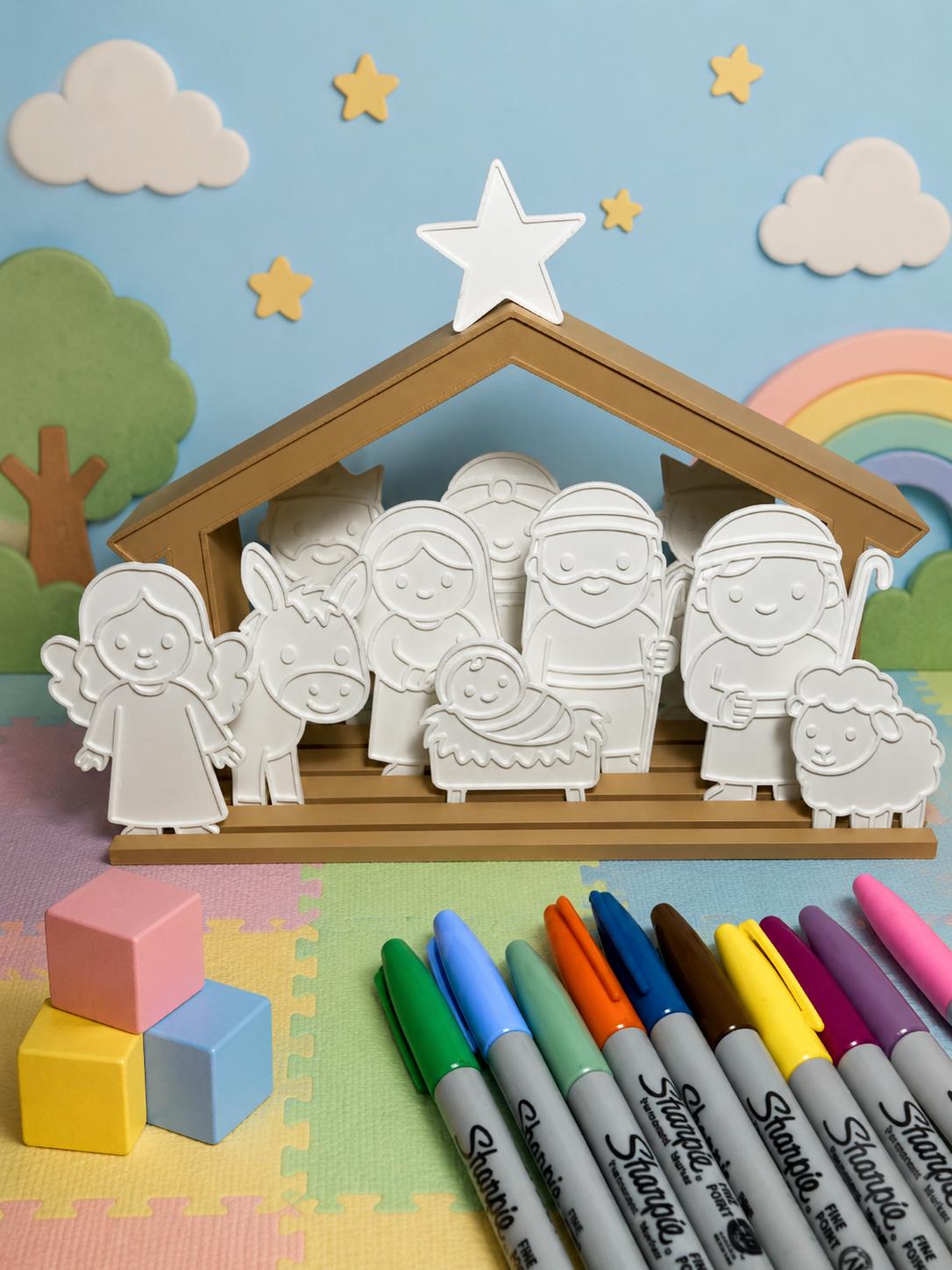Nativity Coloring Set