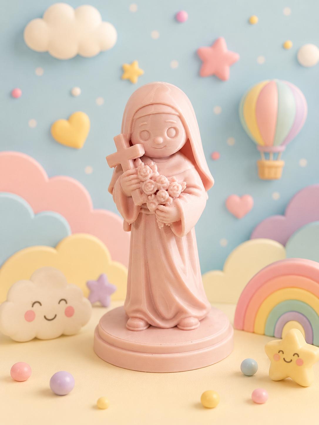 St. Thérèse of Lisieux (Pink Pastel)